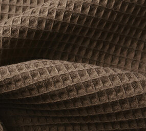 Oeko-Tex®  Waffelpiqué Baumwolle Taupe