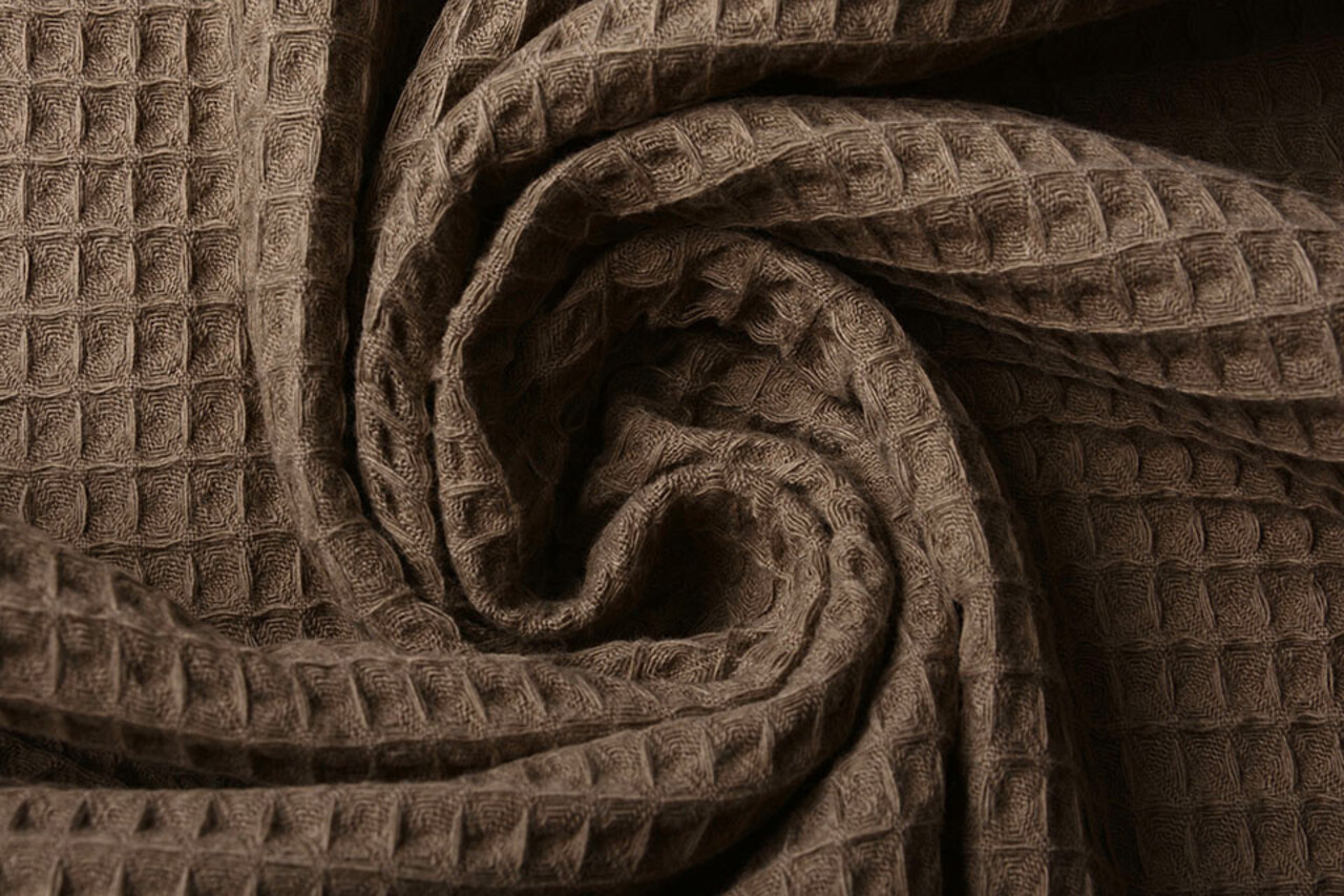 Oeko-Tex®  Cotone a Nido D’ape Tortora