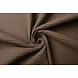 Oeko-Tex® Wafel Katoen Taupe Oeko-Tex® Wafel Katoen Taupe