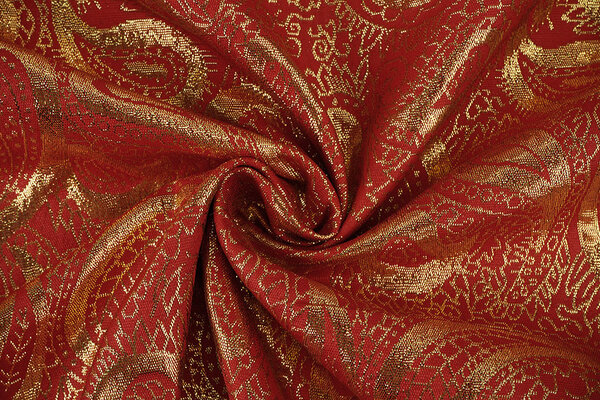 Broccato Paisley Rosso Broccato Paisley Rosso