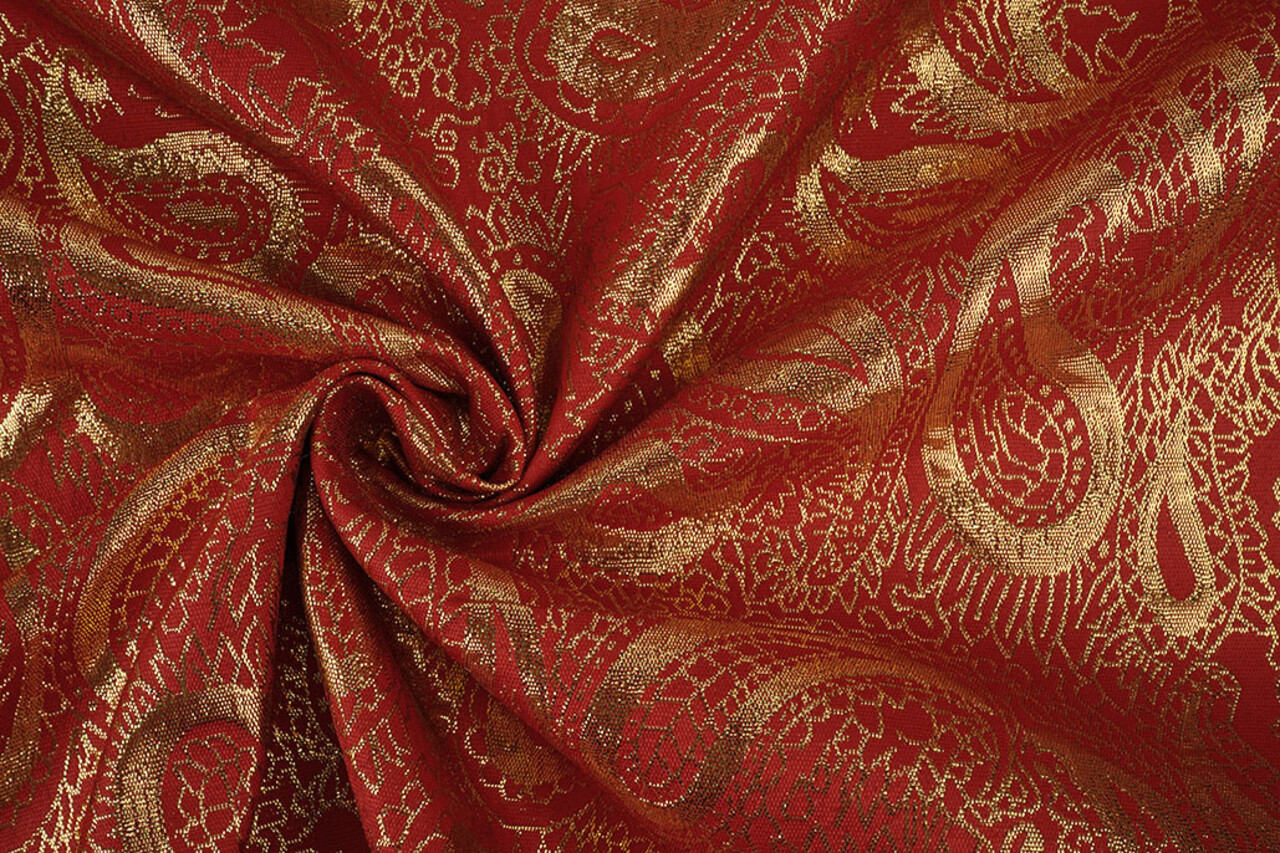 Broccato Paisley Rosso Broccato Paisley Rosso