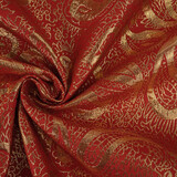 Brocade Paisley Red