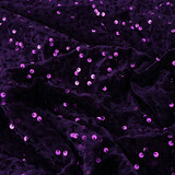 Pailletten auf Samt Dunkellila Pailletten auf Samt Dunkellila