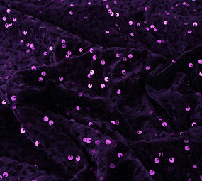 Lentejuelas sobre Terciopelo Morado Oscuro Lentejuelas sobre Terciopelo Morado Oscuro