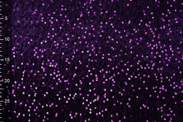 Velours à Sequins Foncé Violet