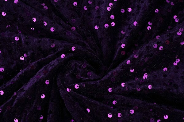 Sequins on Velvet Dark Purple Sequins on Velvet Dark Purple