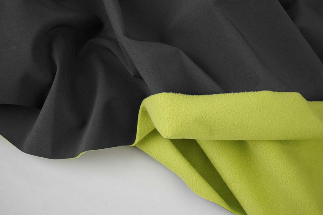 Doux Shell Uni Gris - Citron Vert Doux Shell Uni Gris - Citron Vert