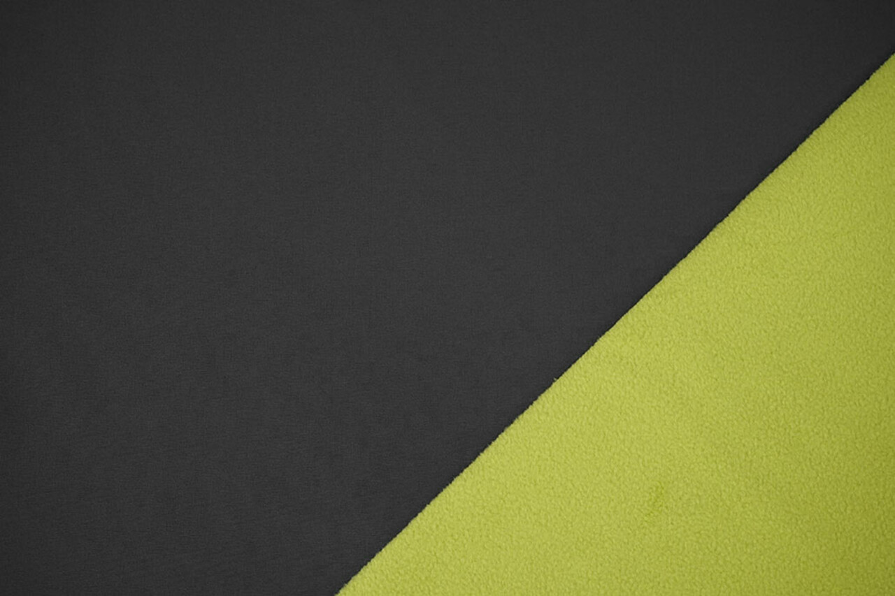 Soft Shell Tinta Unita Grigio - Lime Soft Shell Tinta Unita Grigio - Lime