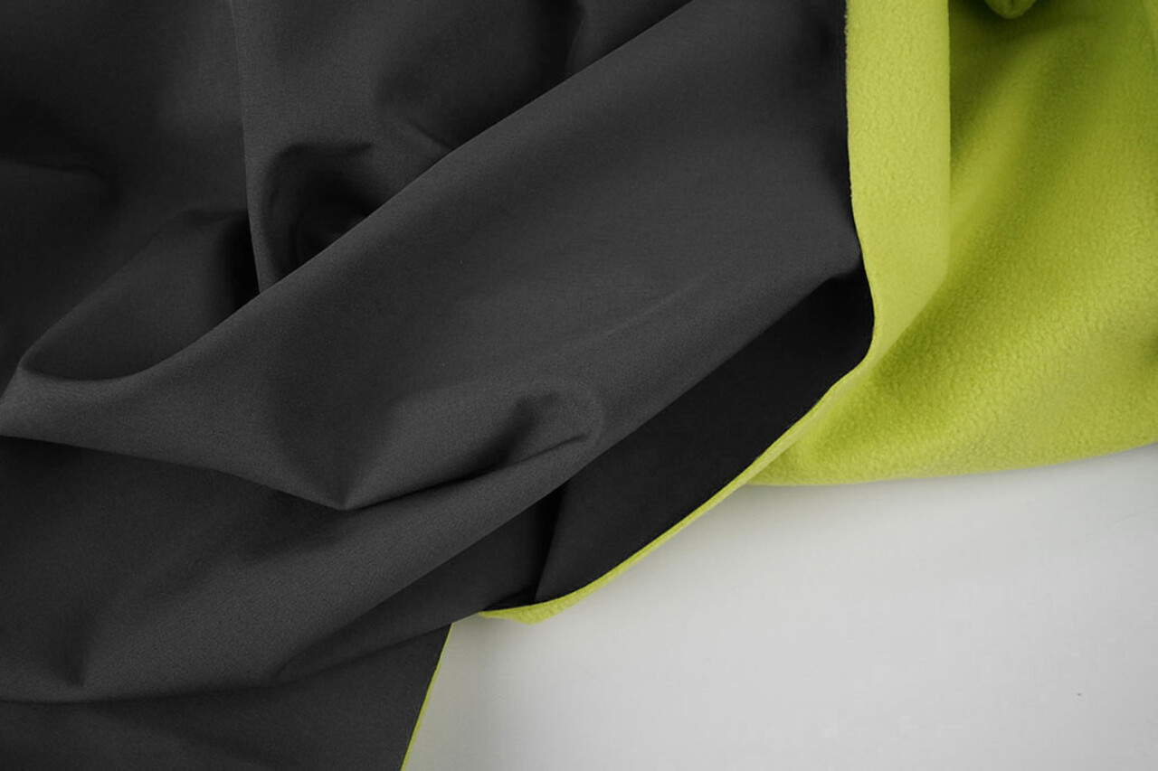Soft Shell Tinta Unita Grigio - Lime Soft Shell Tinta Unita Grigio - Lime