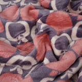 Flanel Fleece Appel Roze - Paars Flanel Fleece Appel Roze - Paars