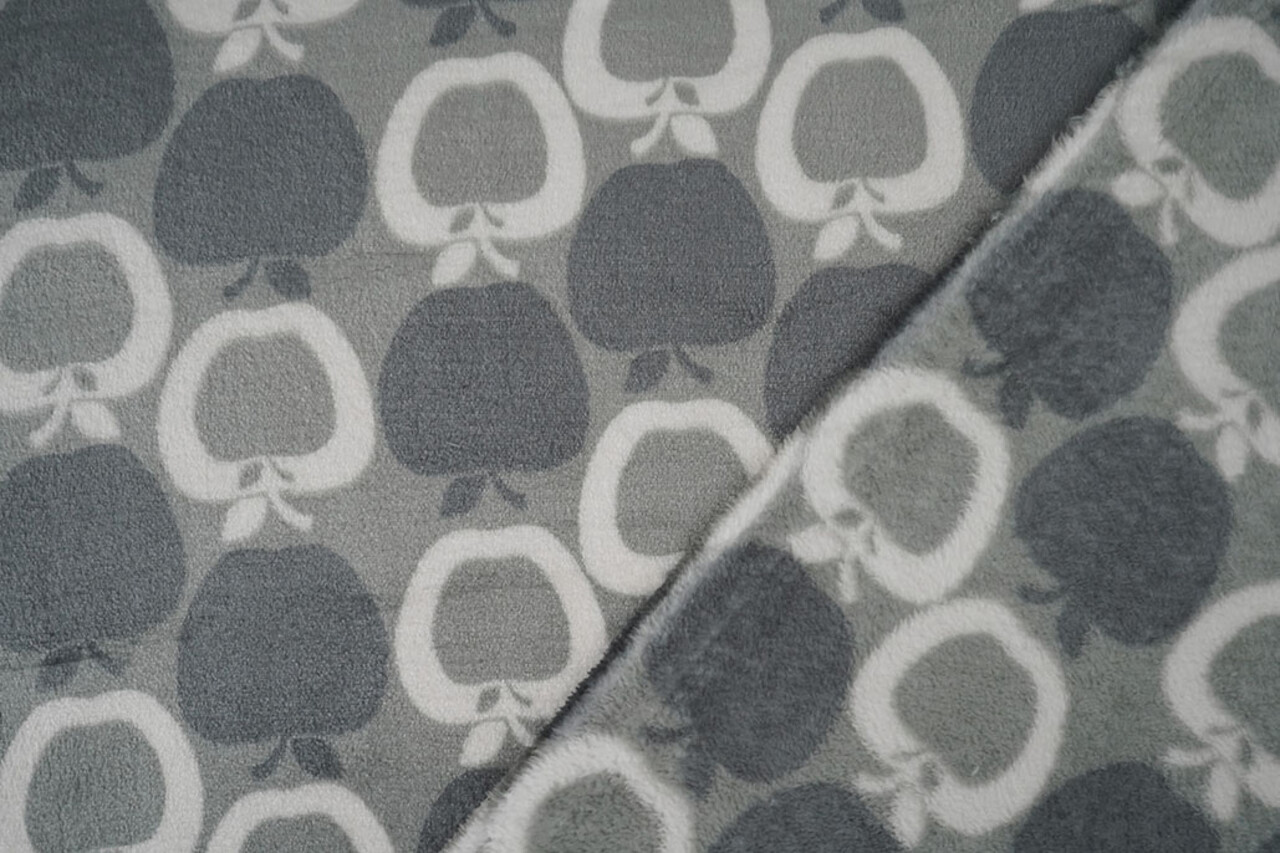 Flanella Pile Appel Grigio Flanella Pile Appel Grigio