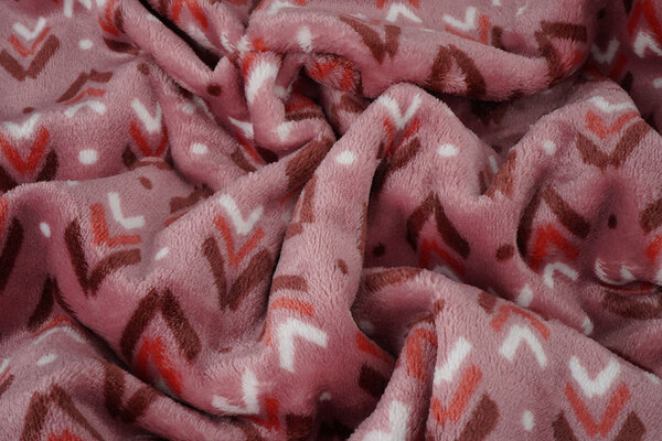 Flanelle Polaire Geometrisch Rose Flanelle Polaire Geometrisch Rose