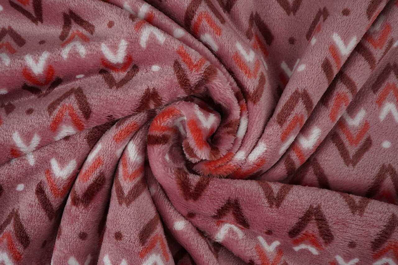 Flanelle Polaire Geometrisch Rose Flanelle Polaire Geometrisch Rose