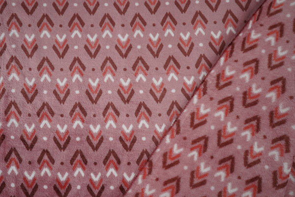 Franela Polar Geométrico Rosa