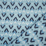 Flannel Fleece geometric Blue