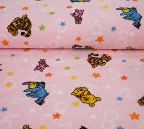 Disney Fleece Winnie The Pooh Roze Disney Fleece Winnie The Pooh Roze