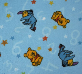 Disney Fleece Winnie The Pooh Blauw Disney Fleece Winnie The Pooh Blauw