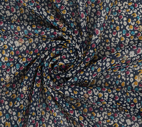Chiffon Foil Sauvage Marine Blauw Chiffon Foil Sauvage Marine Blauw