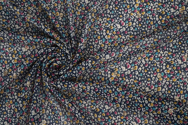 Chiffon Lamina Sauvage Blu Navy Chiffon Lamina Sauvage Blu Navy