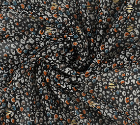 Chiffon Foil Sauvage Black Chiffon Foil Sauvage Black