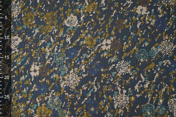 Chiffon Lamina Camofleur Blu Navy Chiffon Lamina Camofleur Blu Navy