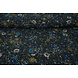 Chiffon Lamina Feroce Flora Blu Navy Chiffon Lamina Feroce Flora Blu Navy