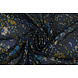 Chiffon Lamina Feroce Flora Blu Navy Chiffon Lamina Feroce Flora Blu Navy