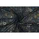 Chiffon Lamina Feroce Flora Blu Navy Chiffon Lamina Feroce Flora Blu Navy
