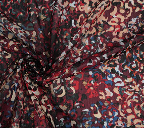 Chiffon Foil Amber Bordeaux Chiffon Foil Amber Bordeaux