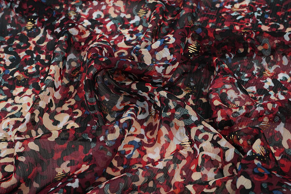 Chiffon Foil Amber Burdeos Chiffon Foil Amber Burdeos