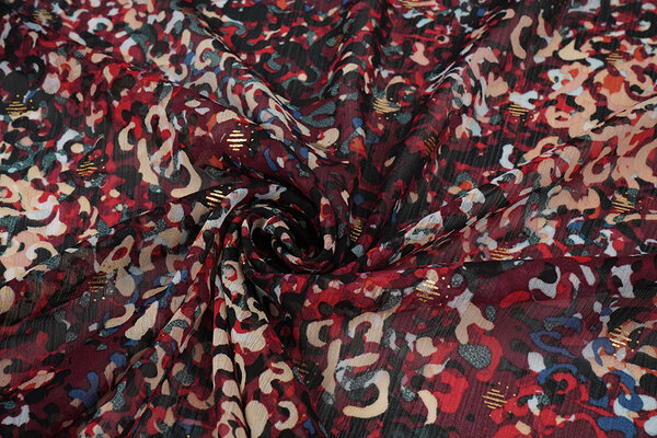 Chiffon Foil Amber Burdeos Chiffon Foil Amber Burdeos