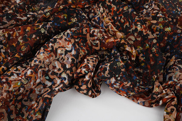 Chiffon Lamina Amber Mattone Ruggine Chiffon Lamina Amber Mattone Ruggine