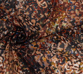 Chiffon Foil Amber Rust Brique Chiffon Foil Amber Rust Brique