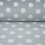 Flannel Fleece Dots Light Grey Flannel Fleece Dots Light Grey