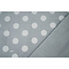 Flanella Pile Pois Grigio Chiaro Flanella Pile Pois Grigio Chiaro