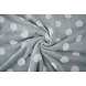 Flannel Fleece Dots Light Grey Flannel Fleece Dots Light Grey