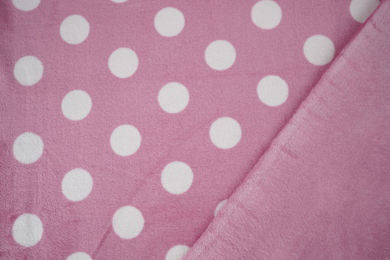 Franela Polar Puntos Rosa Franela Polar Puntos Rosa