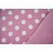 Flannel Fleece Dots Pink Flannel Fleece Dots Pink