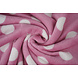 Flannel Fleece Dots Pink Flannel Fleece Dots Pink