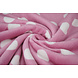 Flanella Pile Pois Rosa
