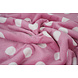 Flanella Pile Pois Rosa