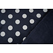 Flanelle Polaire Pois Bleu Marine