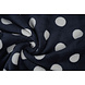 Flanella Pile Pois Blu Navy Flanella Pile Pois Blu Navy