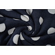 Flanelle Polaire Pois Bleu Marine