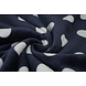 Flanelle Polaire Pois Bleu Marine