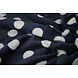 Flanelle Polaire Pois Bleu Marine
