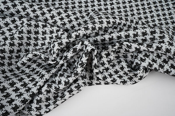 Jacquard Pied de Poule Noir Jacquard Pied de Poule Noir