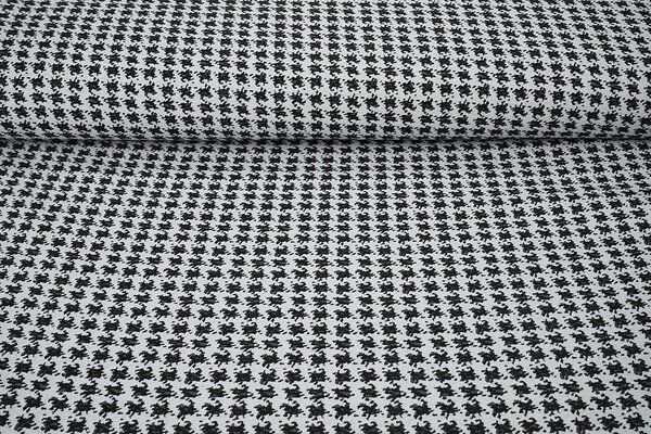 Jacquard Pied de Poule Noir Jacquard Pied de Poule Noir