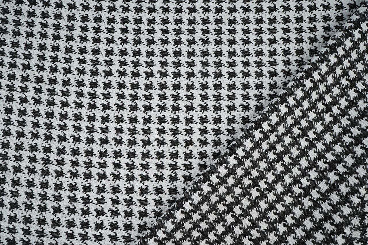 Jacquard Pied de Poule Noir Jacquard Pied de Poule Noir