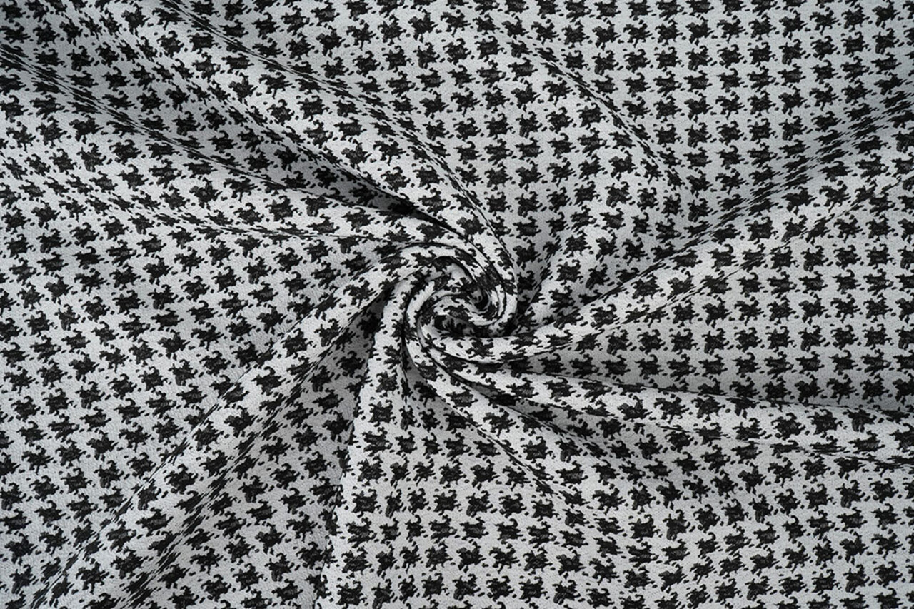 Jacquard Pied de Poule Noir Jacquard Pied de Poule Noir